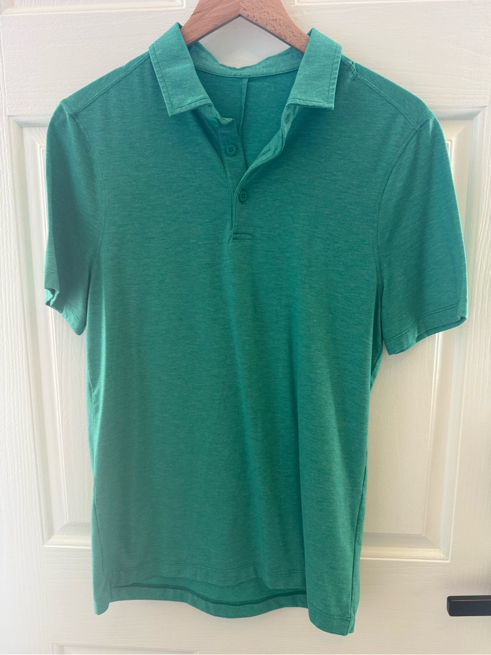 lululemon Evolution Heathered Kelley Green Polo